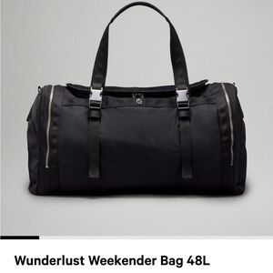 Wanderlust Black Weekender Bag 48L